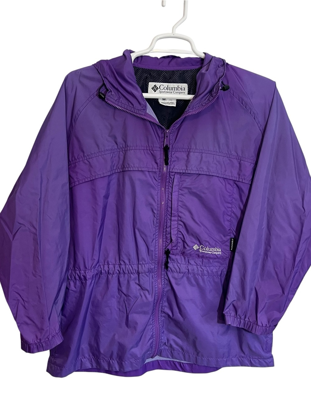 Columbia Packable Windbreaker Jacket Womens Size Large